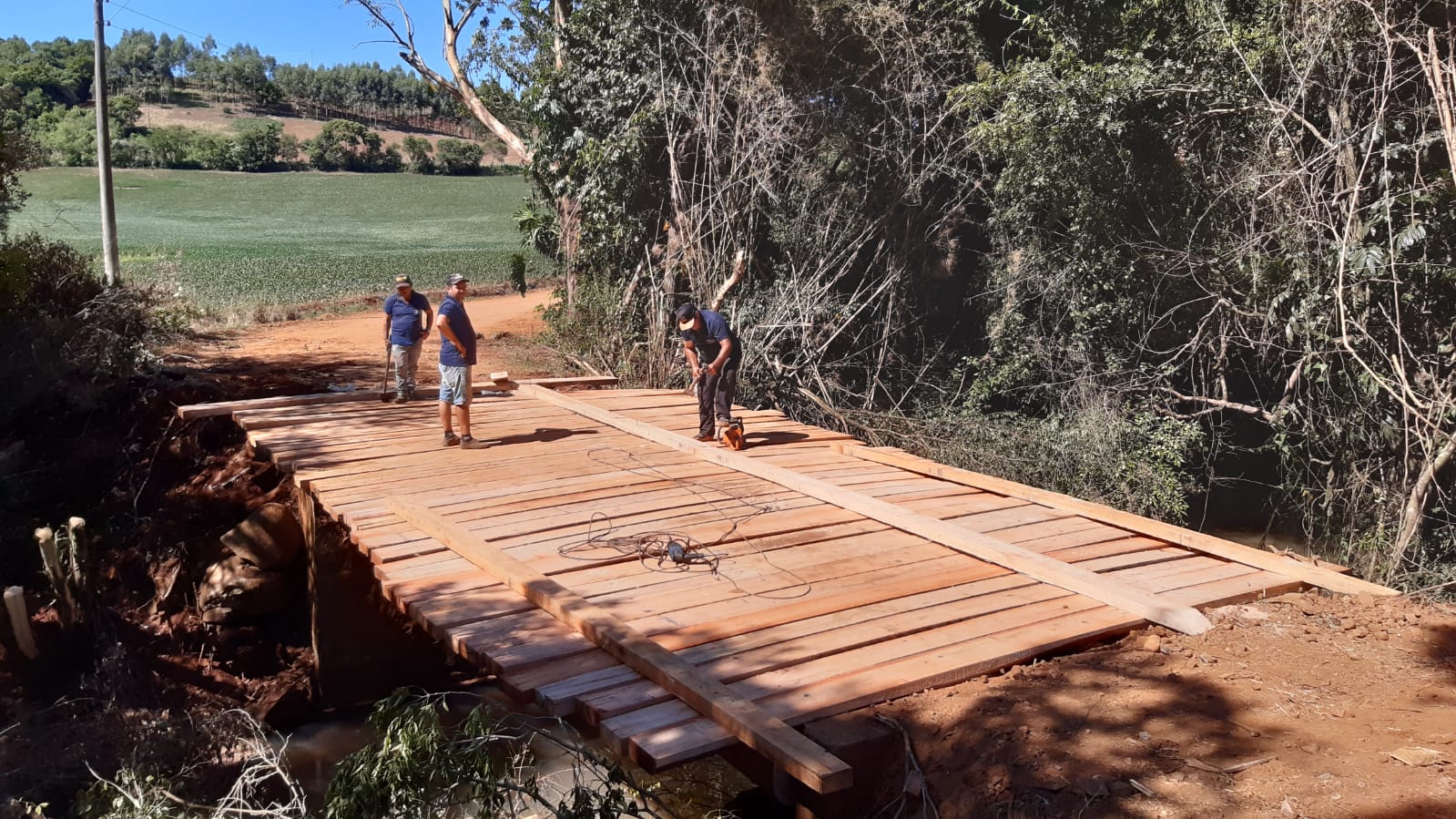 Ponte nova para a Localidade de Lajeado Taborda